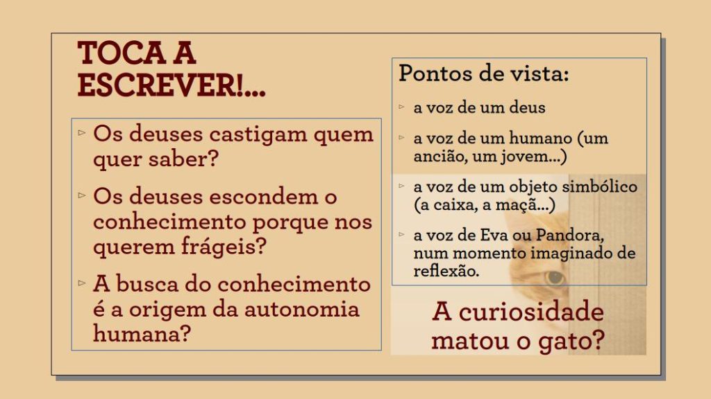 Pandora e Eva: os caminhos do conhecimento