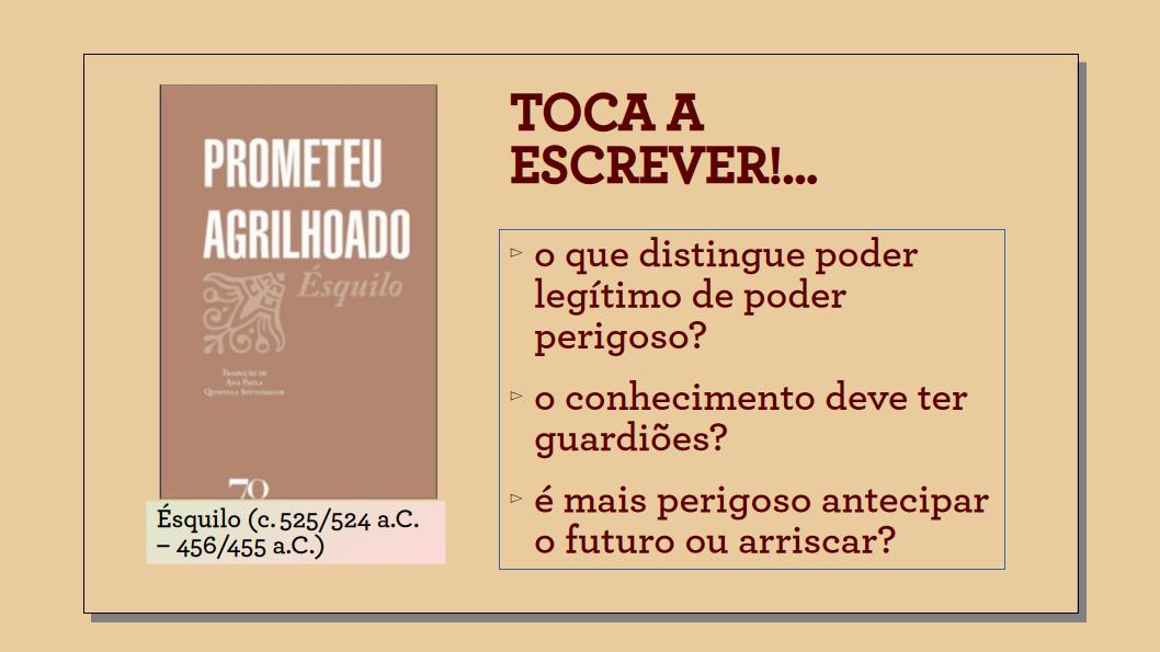 Os deuses castigam quem quer saber?